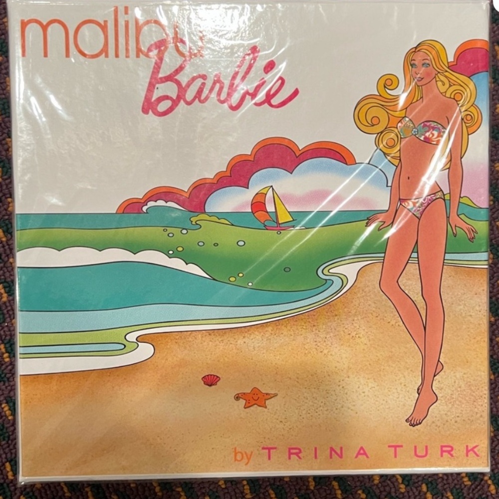 NWT Trina Turk Malibu Barbie Silk Scarf - Picture 7 of 8